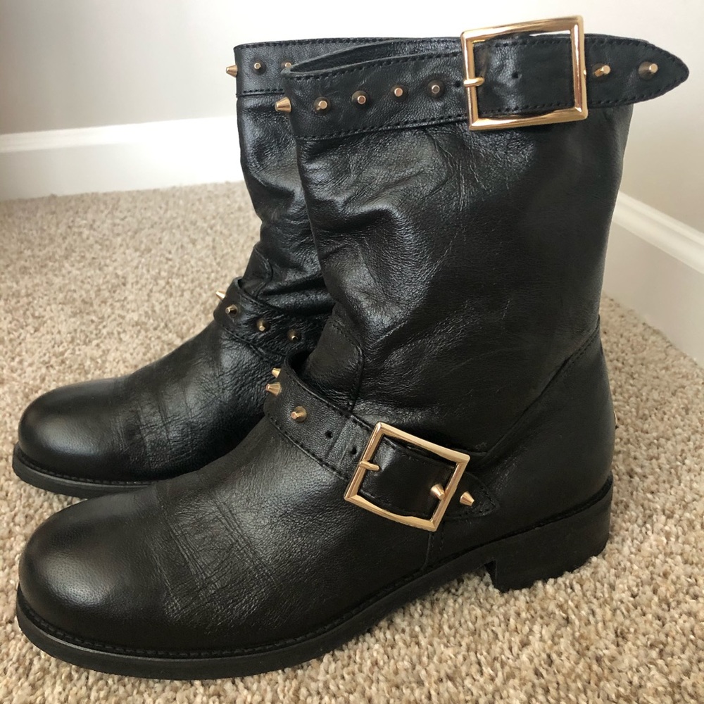 Jimmy Choo Studded Moto Boot